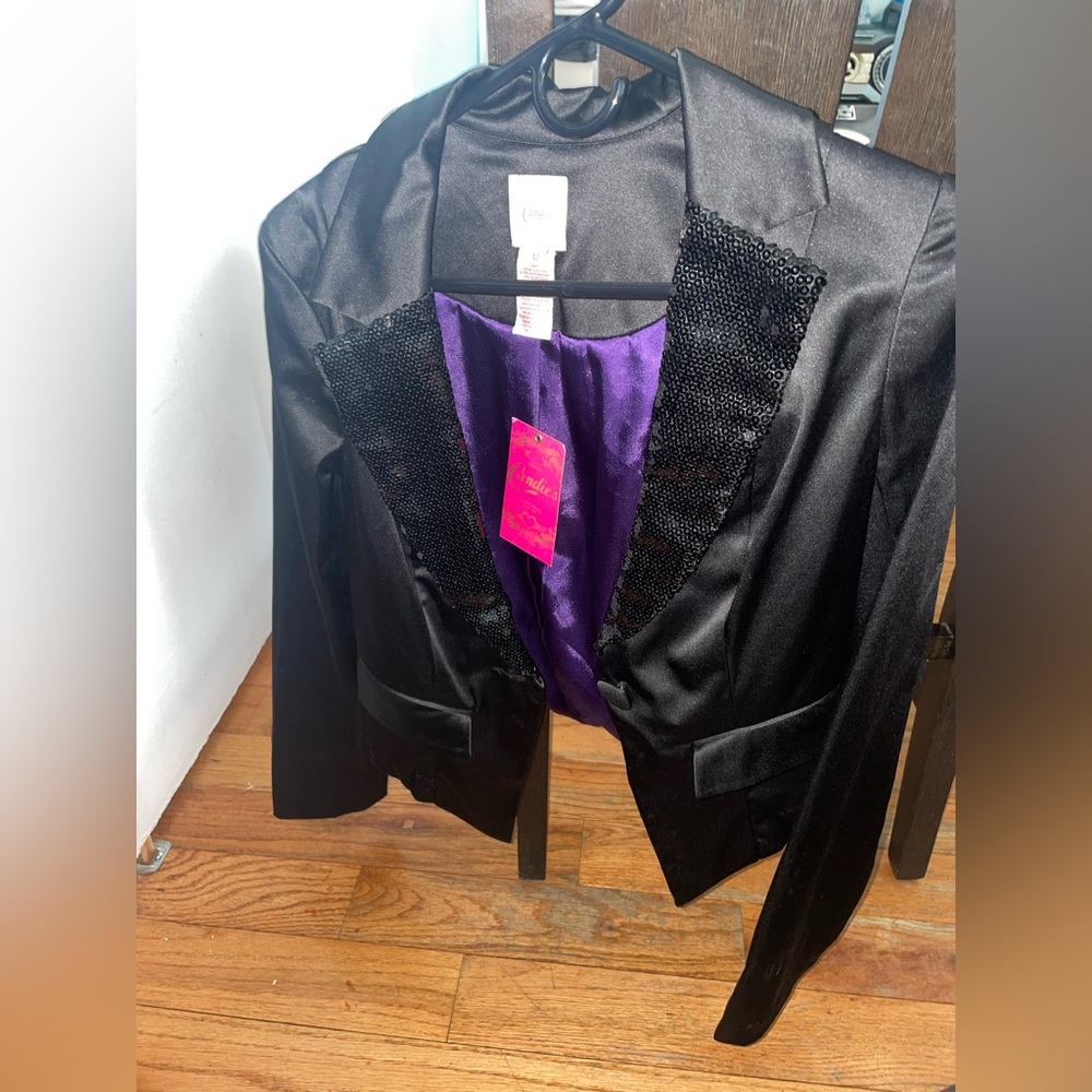 Candies Satin Motto Jacket